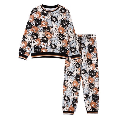 Комплект для девочки: толстовка, брюки