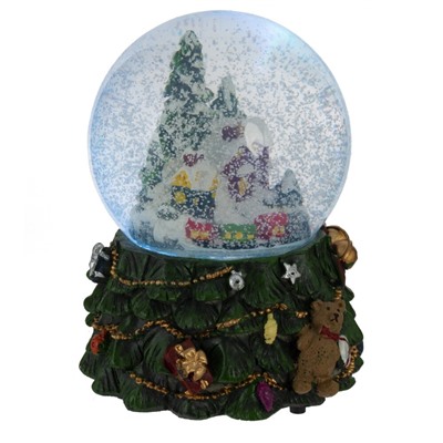 GAEM Фигурка декор в стекл шаре "Домики" (подсв, муз, вьюга, AAAх3 н/п), D 9.5 см, L11,5 W11,5 H15,5 см