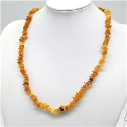 Бусы из лечебного обкатанного янтаря цв.медовый, 54см