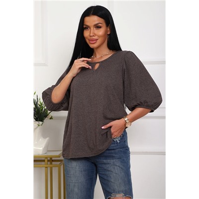 Женская туника 29541 / коричневый