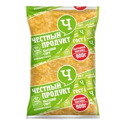 Честный Продукт Макароны РОЖКИ гр.В в/с 900гр