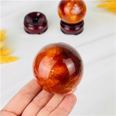 Радуга Самоцветов Шар из Сердолика на подставке