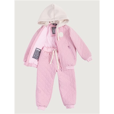 Комплект утеплённый для девочки NIKASTYLE 7м9725 Пудра