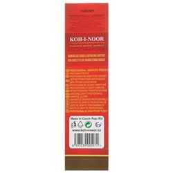 Карандаш чернографитный Koh-I-Noor 1500 6H, профессиональный, лакированный корпус