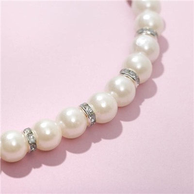 Ободок для волос «Красота в каждой детали» жемчужный