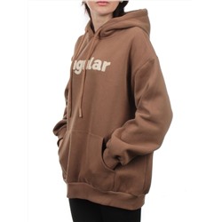 2622 BROWN Толстовка женская (85% хлопок, 10% полиэстер, 5% спандекс)