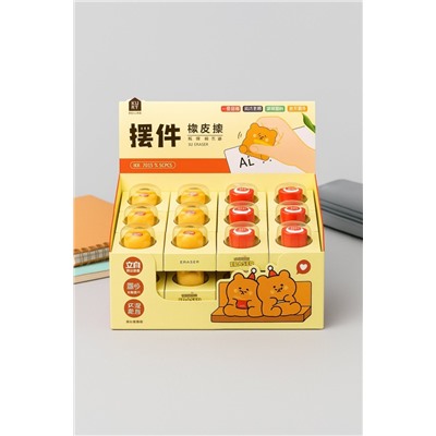 Ластик "Bear fries", шоу-бокс 24 шт.