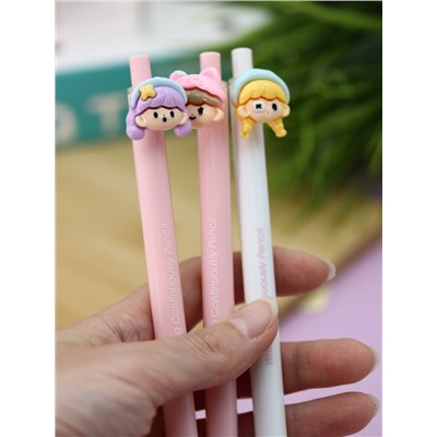 Бесконечный карандаш "Little Girl", mix, шоу-бокс 36 шт.