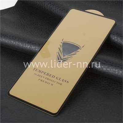 Противоударное стекло на экран для Xiaomi Redmi Note 9 Pro/9S 3D OG/DSAILA (без упаковки) черное