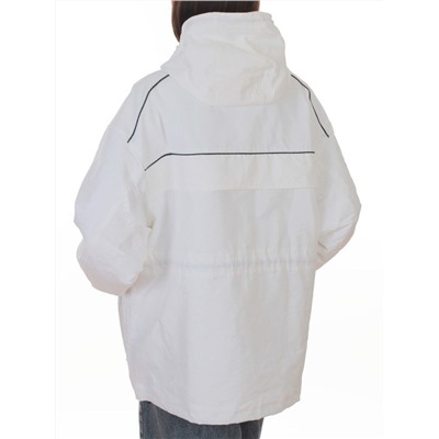 3101 WHITE Куртка демисезонная женская (100 гр. холлофайбер)