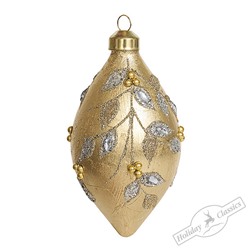 Капля "Золотой шифон" (стекло) 7х7х12 см