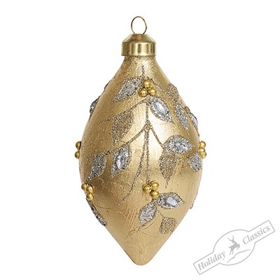 Капля "Золотой шифон" (стекло) 7х7х12 см