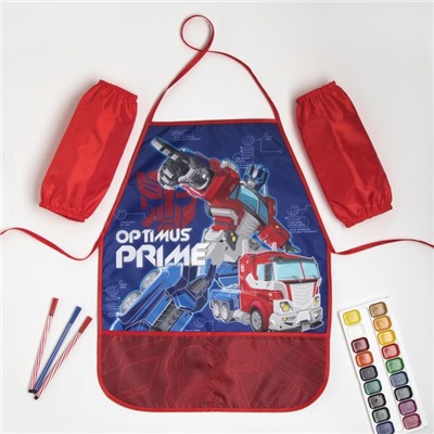 Фартук с нарукавниками детский Optimus Prime, Трансформеры, 49×39 см