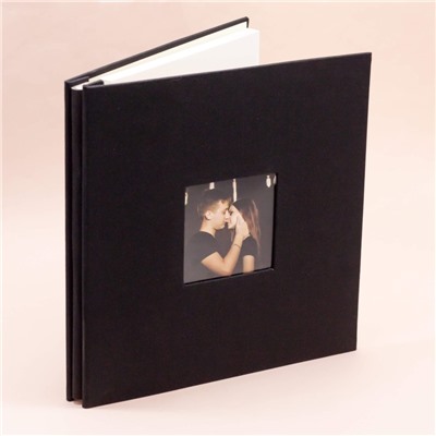 Фотоальбом с магнитными листами "Textile", black