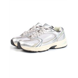 05-P225-1 SILVER/GRAY Кроссовки женские (искусственные материалы, сетка)