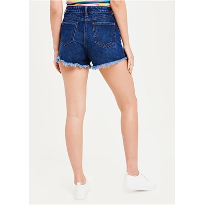Raw Hem Denim Shorts