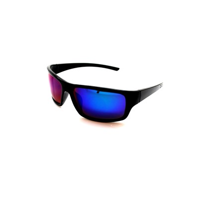 Мужские поляризационные - POLARIZED 3004 черный глянец синий сиреневый