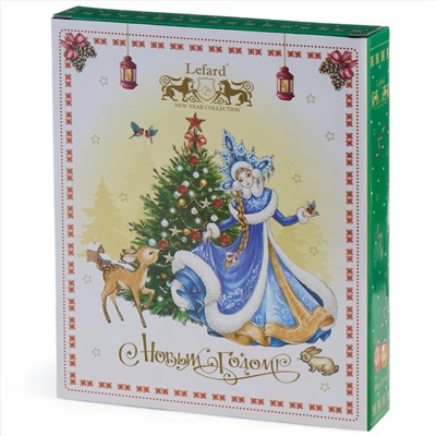 БЛЮДО-ЕЛКА LEFARD "ДЕД МОРОЗ" 25*21*4 СМ ЗЕЛЕНОЕ (КОР=8ШТ.)
