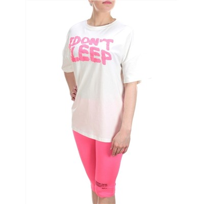 KD-862 WHITE/CRIMSON Костюм-двойка женский 7986 TREND