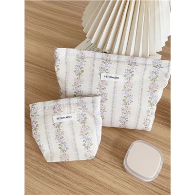 Capacious genuine small cosmetic bag, design handheld small clutch bag, organizer bag