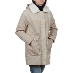 M24-096 BEIGE Куртка демисезонная женская (100 гр. холлофайбер)