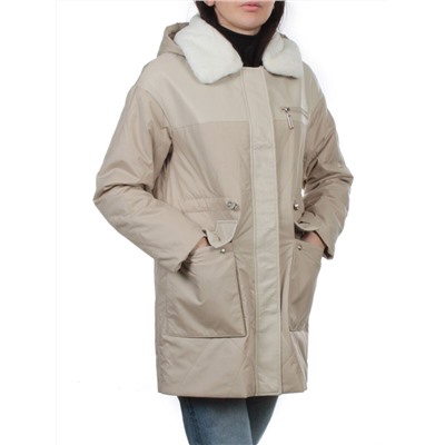 M24-096 BEIGE Куртка демисезонная женская (100 гр. холлофайбер)