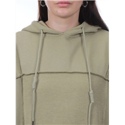 3258 OLIVE Худи женское (95% хлопок, 5% эластан)