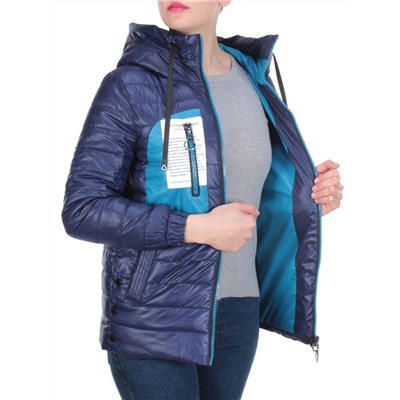 D001 DARK BLUE Куртка демисезонная женская (100 гр. синтепон)