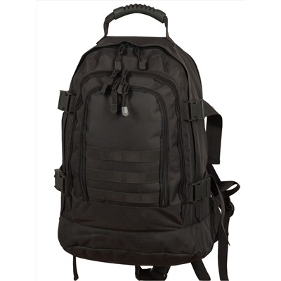 Тактический трехдневный рюкзак Expandable Backpack (40-60 литров, темно-серый) - Специальные плотные и мягкие вставки на спине позволяют с комфортом использовать рюкзак при максимальной загрузке. Имеется удобная ручка для переноски №204