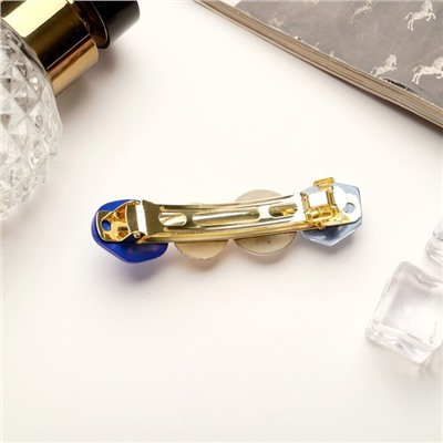 Заколка - автомат для волос «Гроссо», бусинка, 1.7×7 см