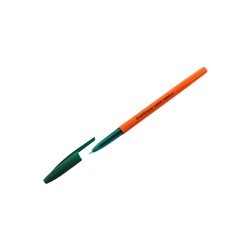 Ручка шариковая ErichKrause Slender Stick Orange, Super Glide, 0.7 мм, зелёная
