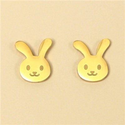 Серьги гвоздики «Зайчики»