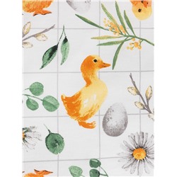 Скатерть Доляна Duckling, 149×220 см, 100% хлопок, рогожка 164 г/м²
