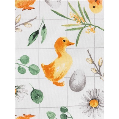 Скатерть Доляна Duckling, 149×220 см, 100% хлопок, рогожка 164 г/м²
