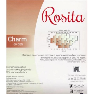 Колготки фантазийные, Rosita, Charm 60 оптом