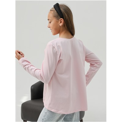 Лонгслив детский "Школьный" Розовый