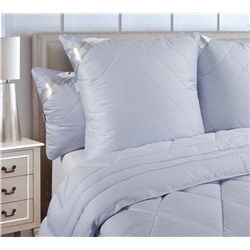 Подушка Лебяжий пух сатин светло-голубой Текс-Дизайн