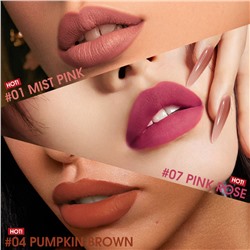 Матовая губная помада O.TWO.O New Trending Lip Gloss Marbling Water Proof Matt Finish Lip Stick № 2 Milk Tea
