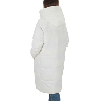 22369 WHITE Пальто зимнее женское (200 гр. холлофайбера)