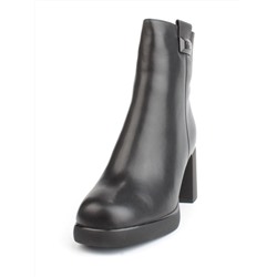 04-M3-2271 BLACK Ботильоны зимние женские (натуральная кожа, натуральный мех)