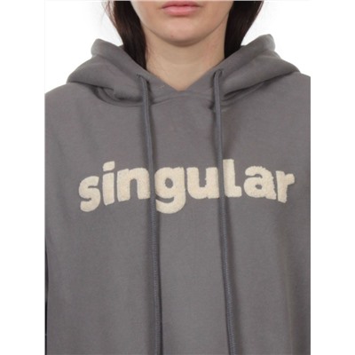 2622 GRAY Толстовка женская (85% хлопок, 10% полиэстер, 5% спандекс)