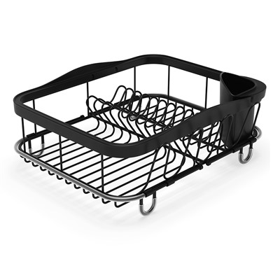 Сушилка для посуды Sinkin, 28х14х47 см, черная