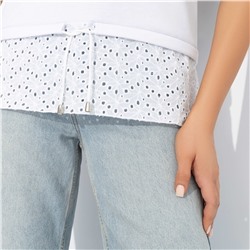 Футболка комбинированная, Романтика с перчинкой