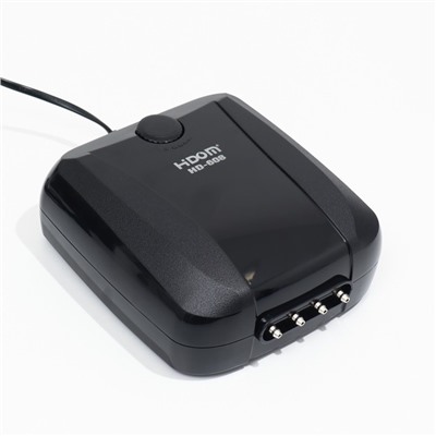Компрессор Hidom HD-608 для аквариума, бесшумный, с регулировкой, 4 х 2,5 л/м, 10 Вт