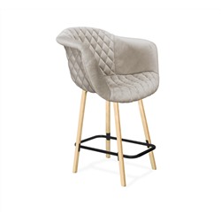 Стул полубарный SHT-ST31-C4/S94-1
                        лунный камень / прозрачный лак / черный муар