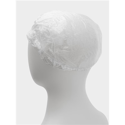 Шапочка для душа Доляна, прозрачная, полиэтилен