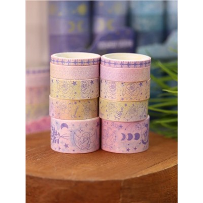 Набор декоративного скотча 10 шт. "Night magic", mix, шоу-бокс 8 шт.