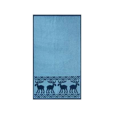 Полотенце махровое 6с103.412ж1 Оленики(джинс) 50х90см