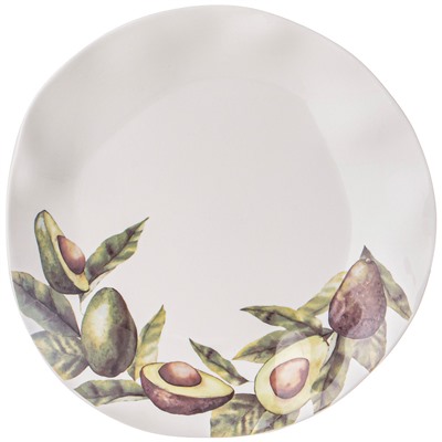 ТАРЕЛКА ОБЕДЕННАЯ BRONCO "AVOCADO" 26 СМ (МАЛ.УП.=2ШТ./КОР=20ШТ.)