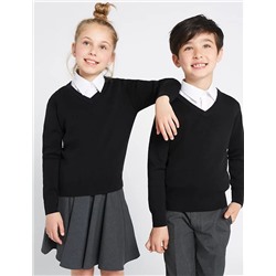 Unisex Cotton Rich School Jumper (3-16 Yrs)